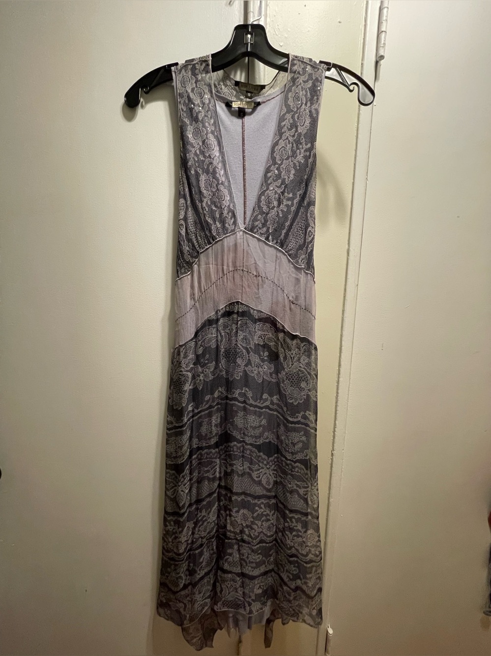 Chan Luu Lace-Trim with tulle Sleeveless Midi Dress - Ethereal Fairy size small
